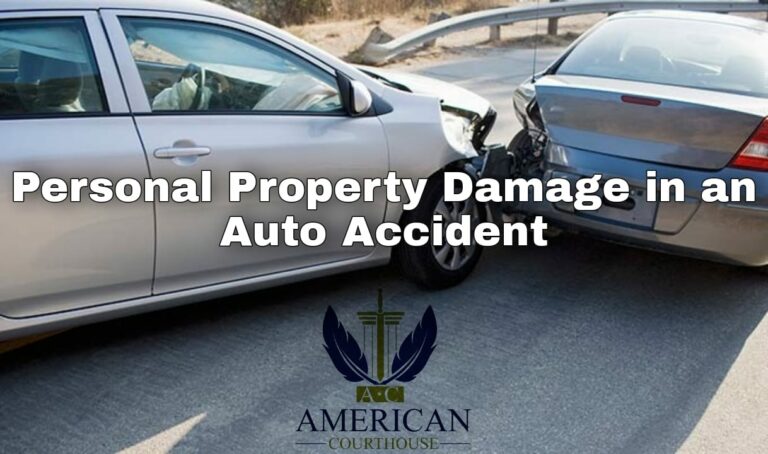 Personal Property Damage in an Auto Accident