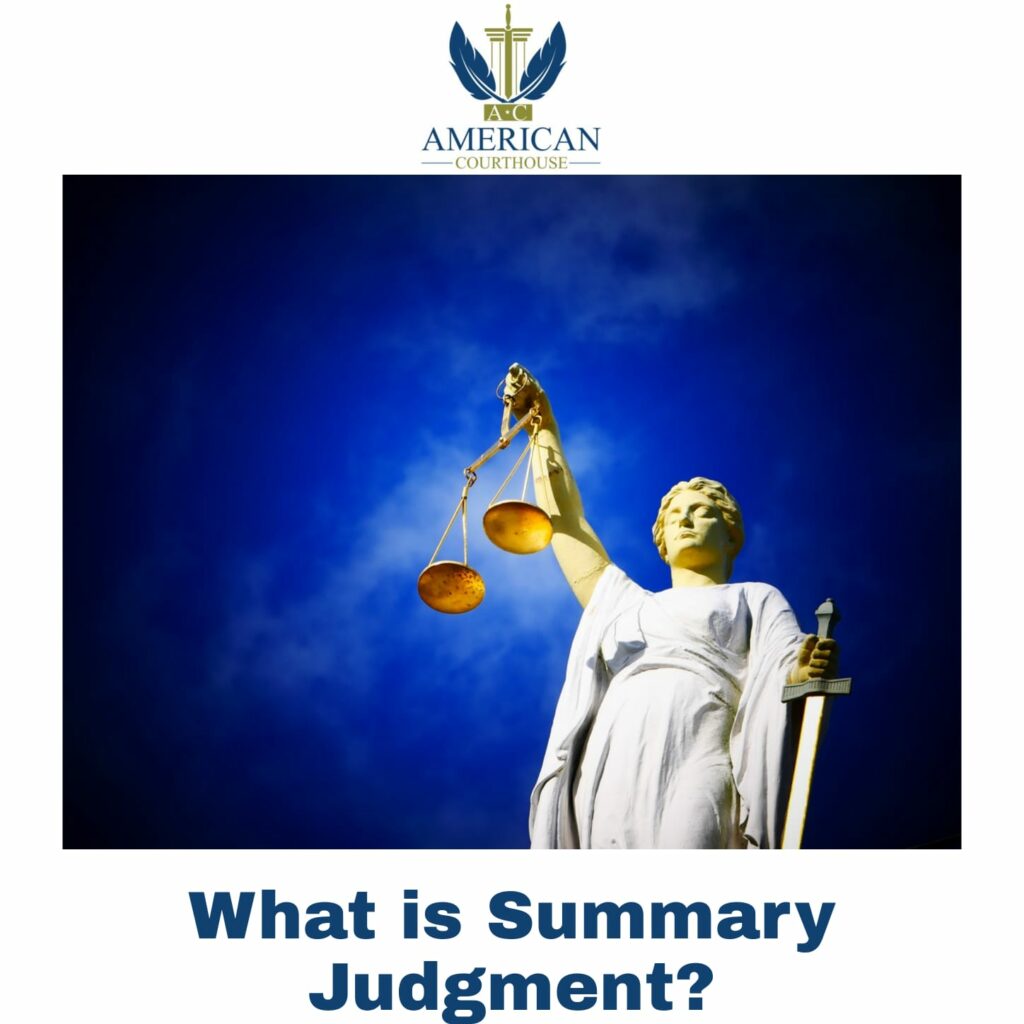 What is summary judgment